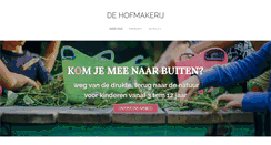 Desktop Screenshot of dehofmakerij.be